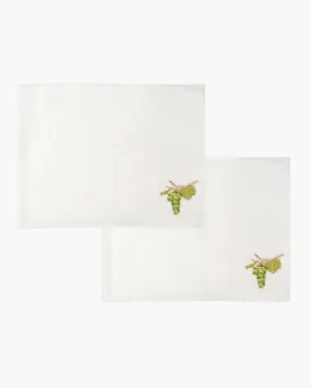 Set of 2 Hand-Embroidered Placemats