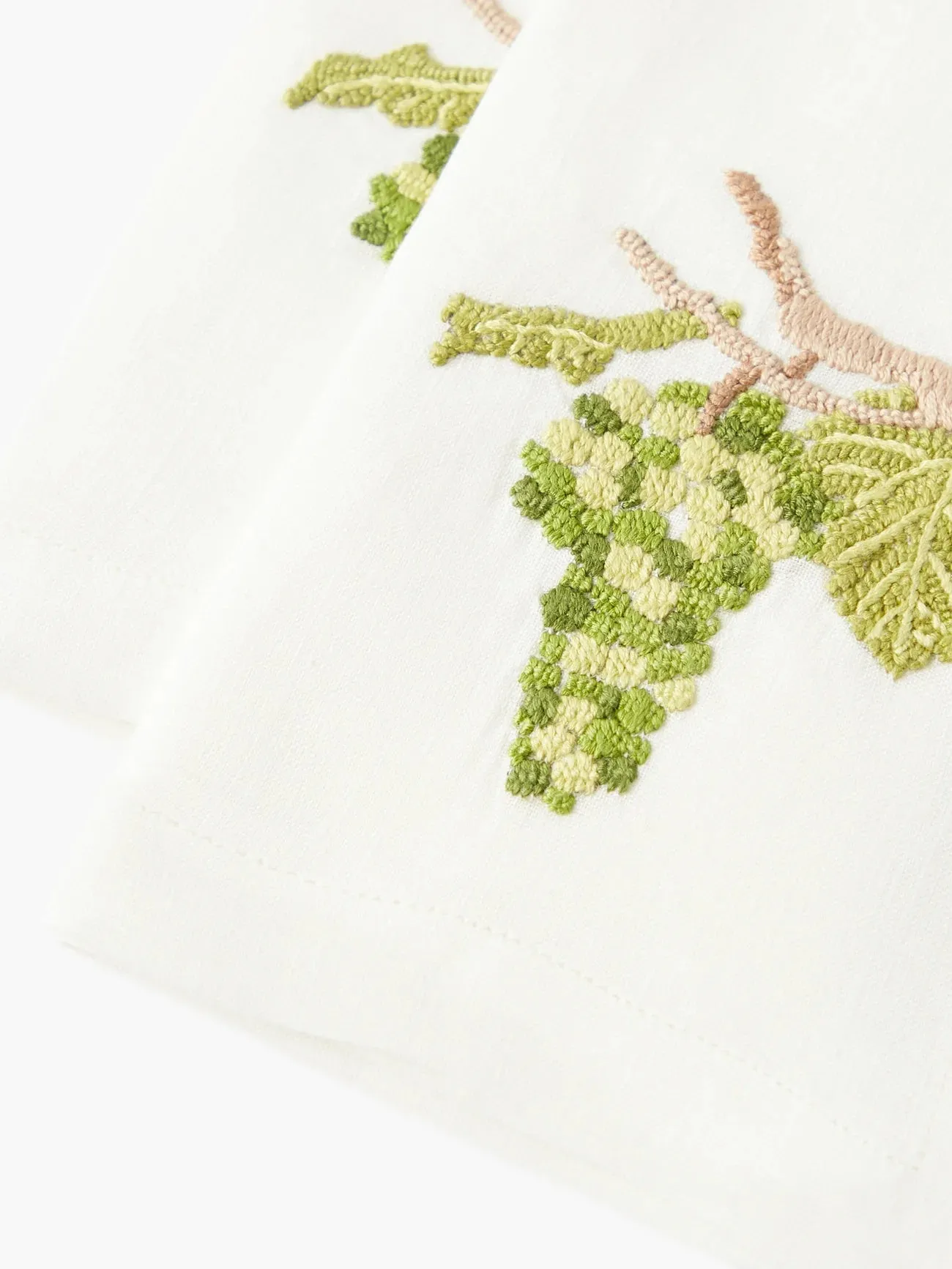 Set of 2 Hand-Embroidered Placemats