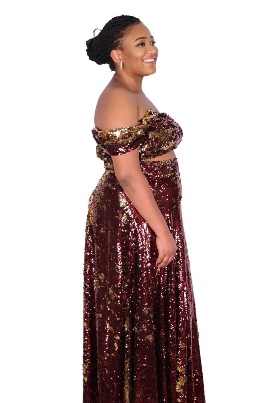 Sparkling Top and Skirt