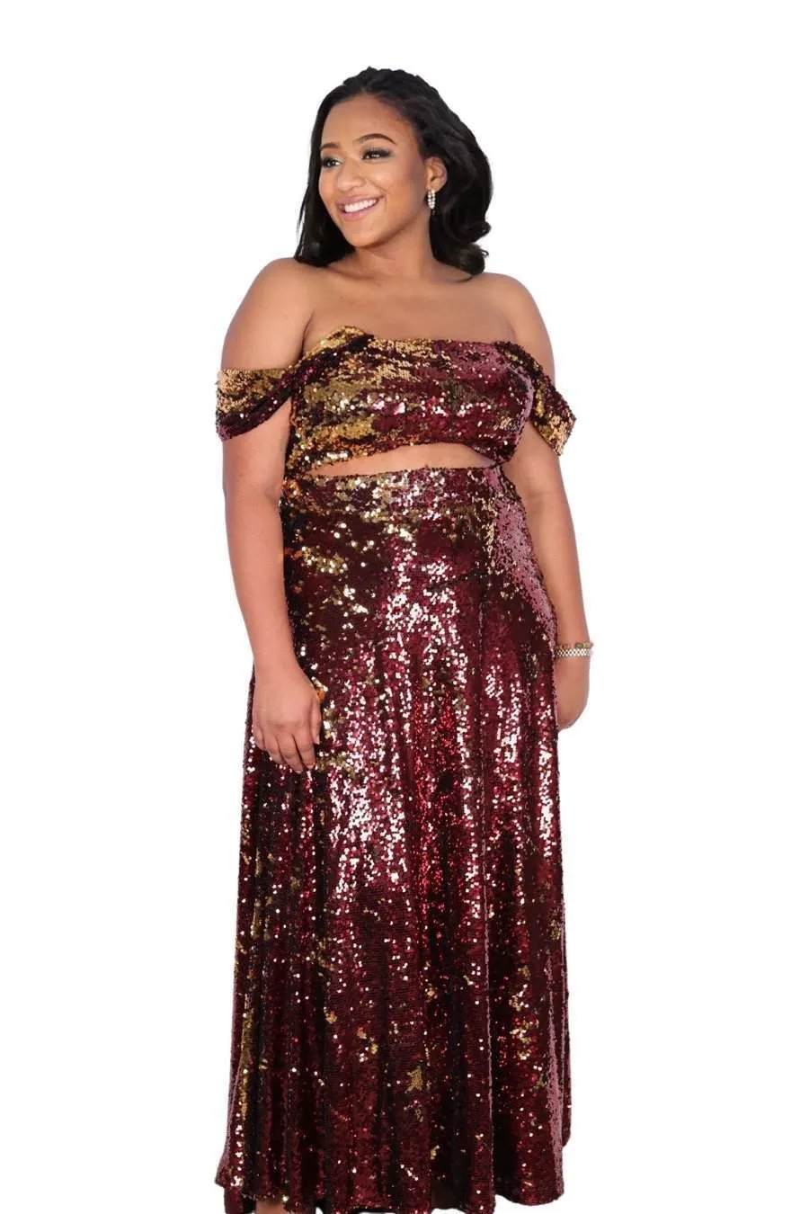 Sparkling Top and Skirt