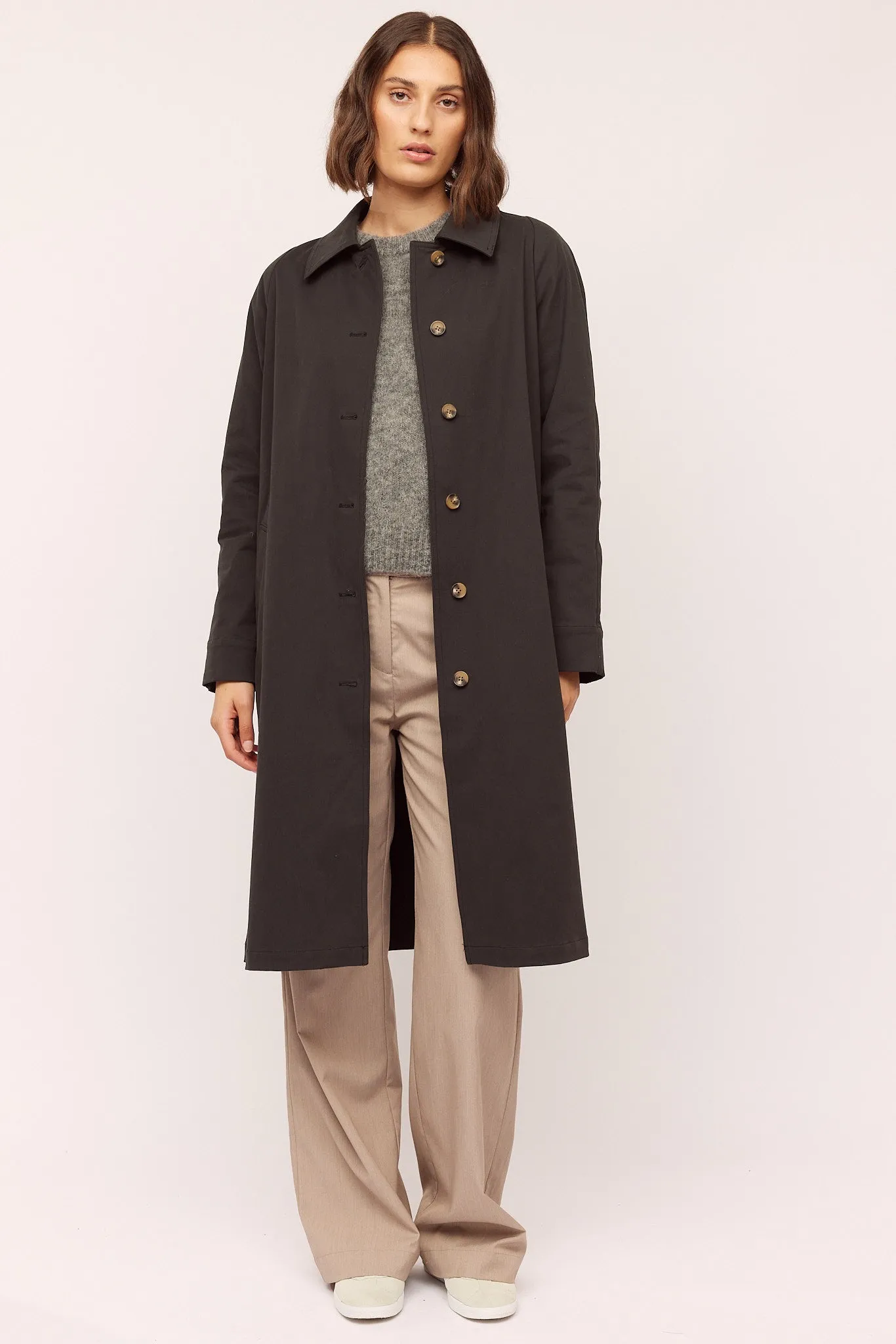Stormy Coat - Washed Black
