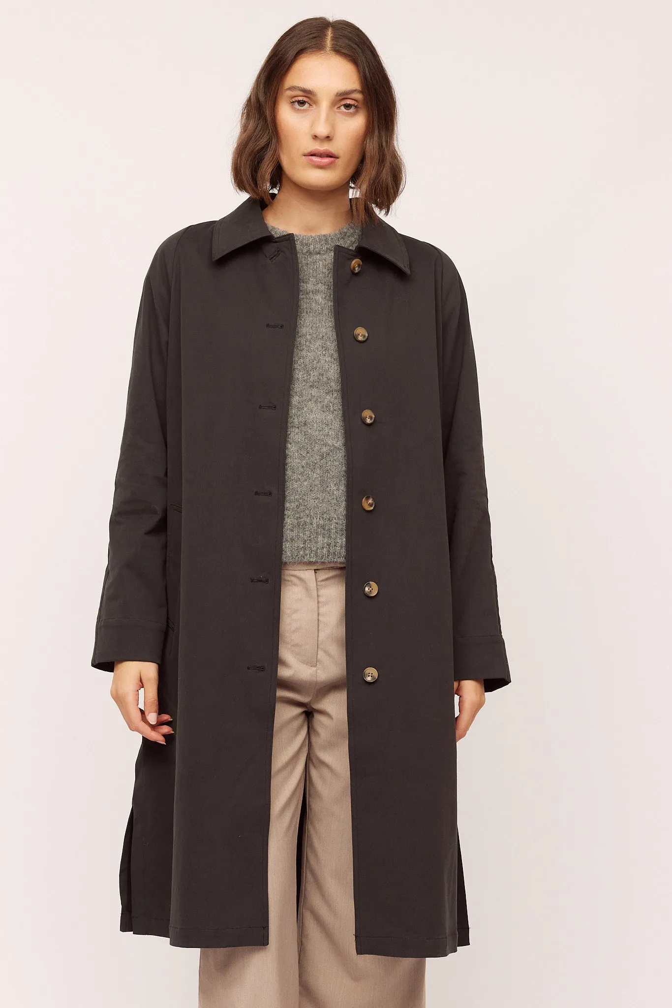 Stormy Coat - Washed Black