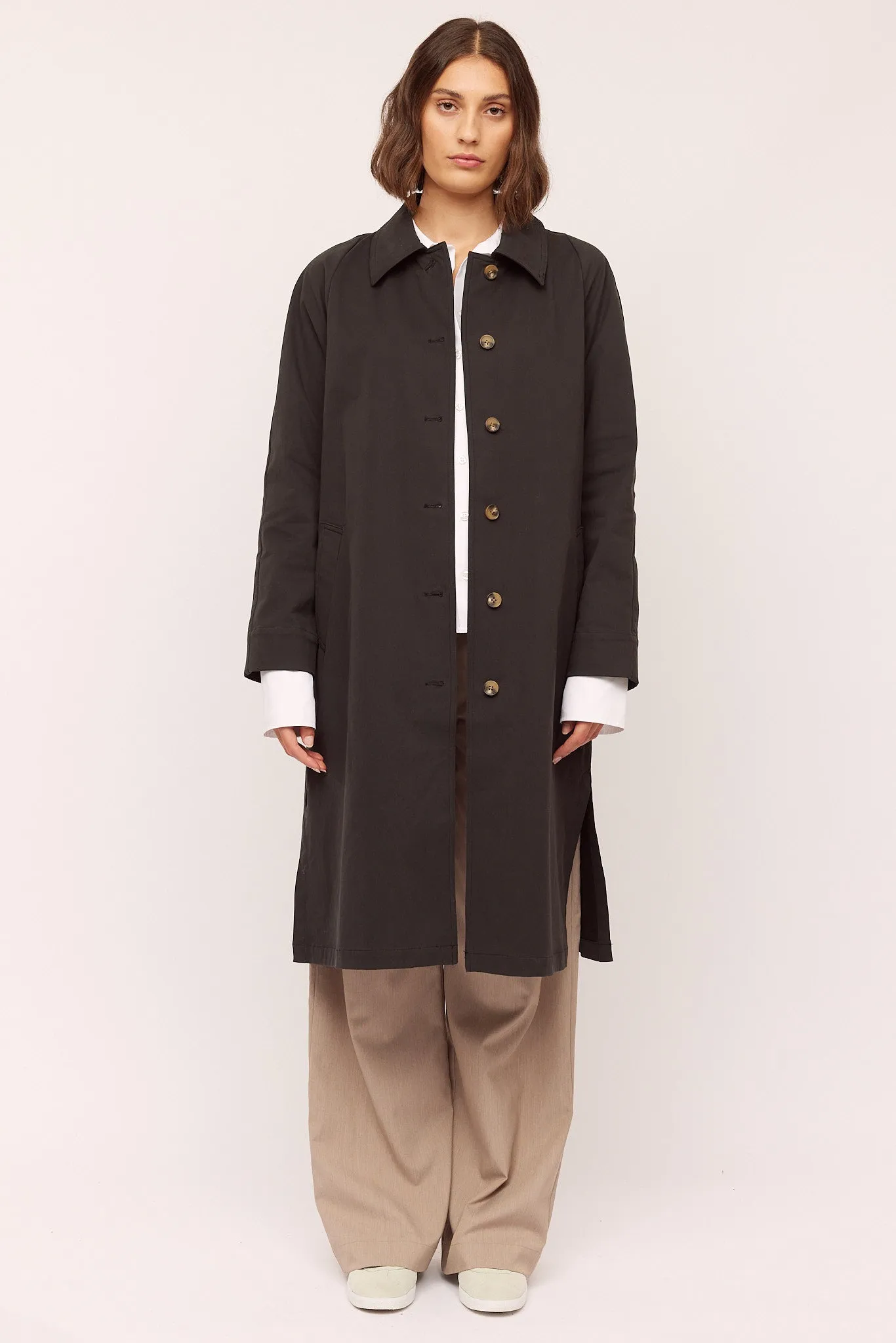 Stormy Coat - Washed Black