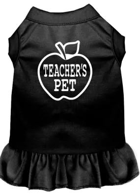 Teachers Pet Screen Print Dress Black Med (12)