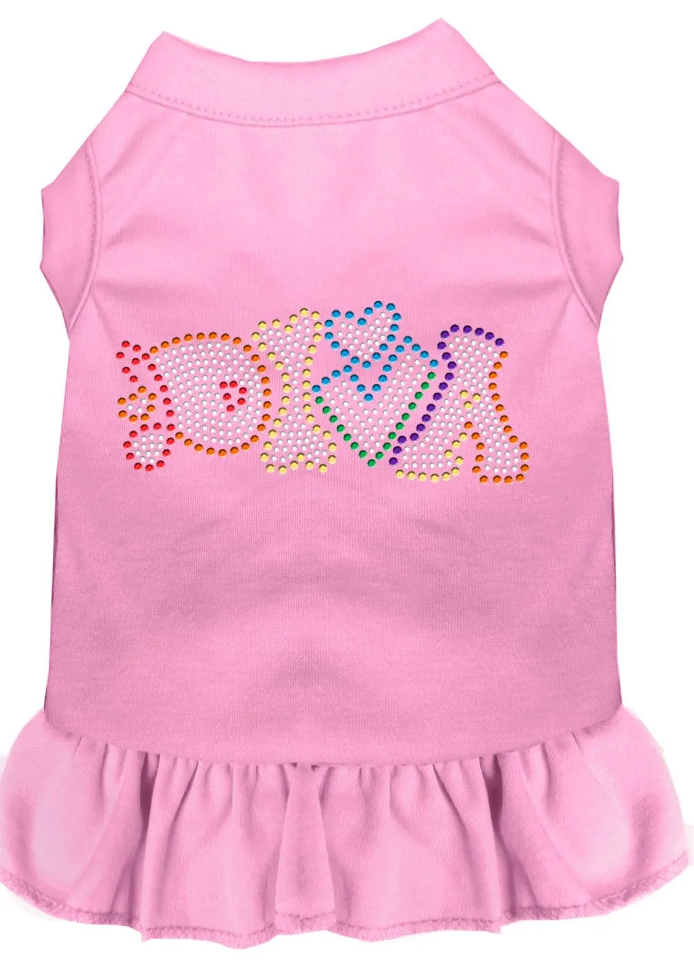 Technicolor Diva Rhinestone Pet Dress Light Pink Xxxl (20)