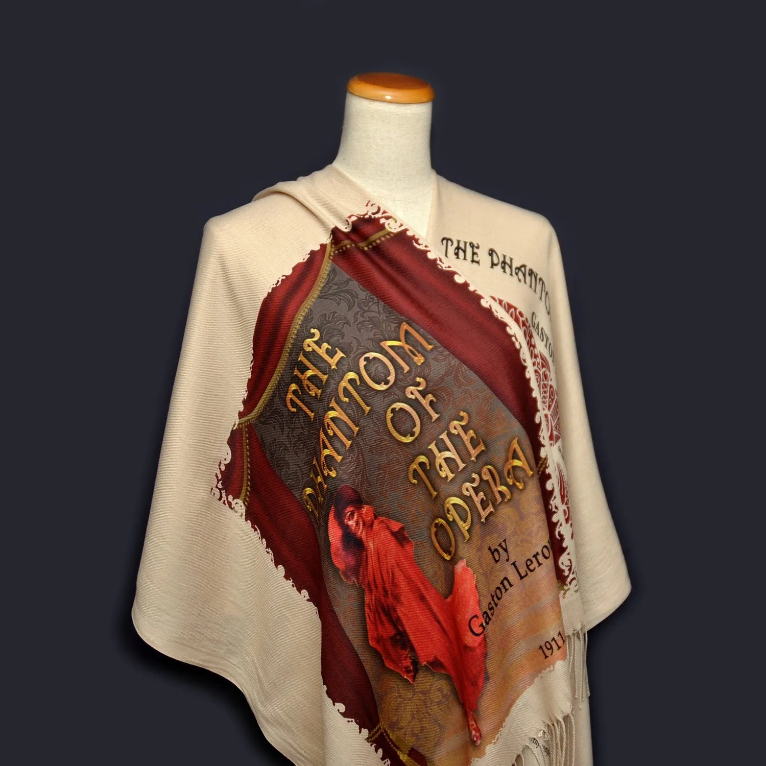The Phantom of the Opera by Gaston Leroux Scarf Shawl Wrap (English version)