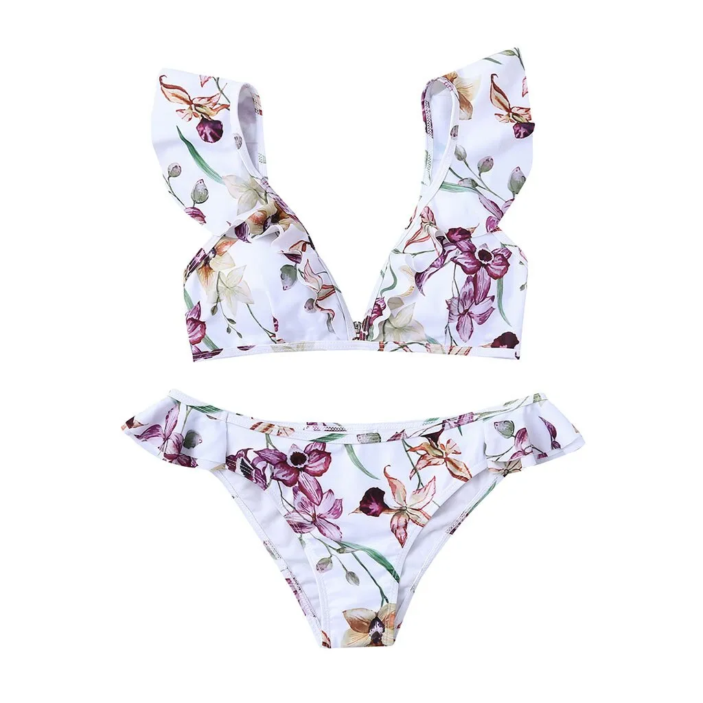 Two Piece Floral Bikini Set