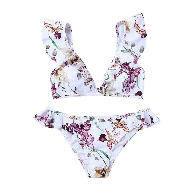 Two Piece Floral Bikini Set
