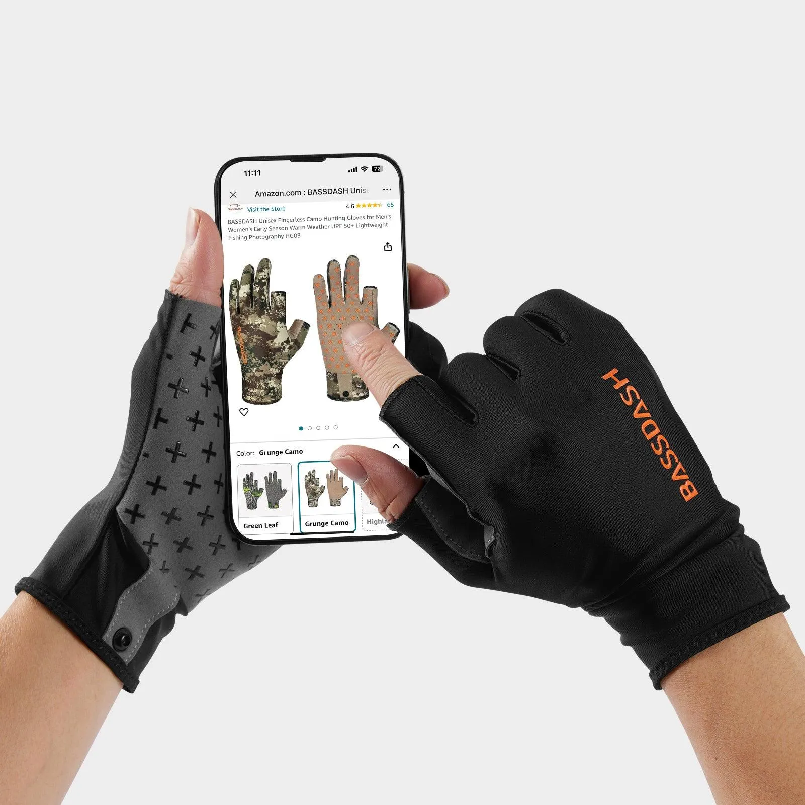 Unisex Fingerless Fleece Liner Hunting Gloves HG06