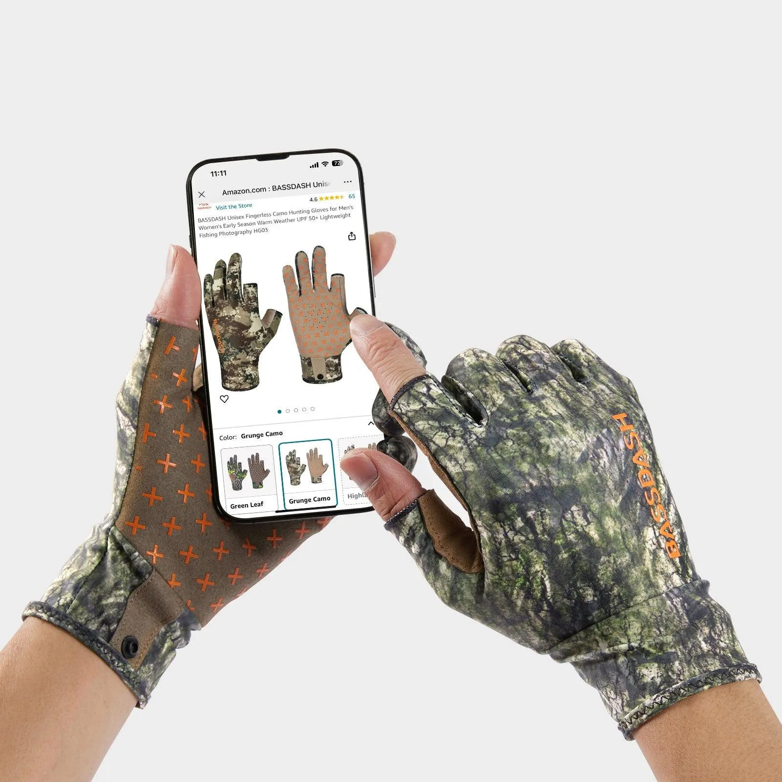 Unisex Fingerless Fleece Liner Hunting Gloves HG06
