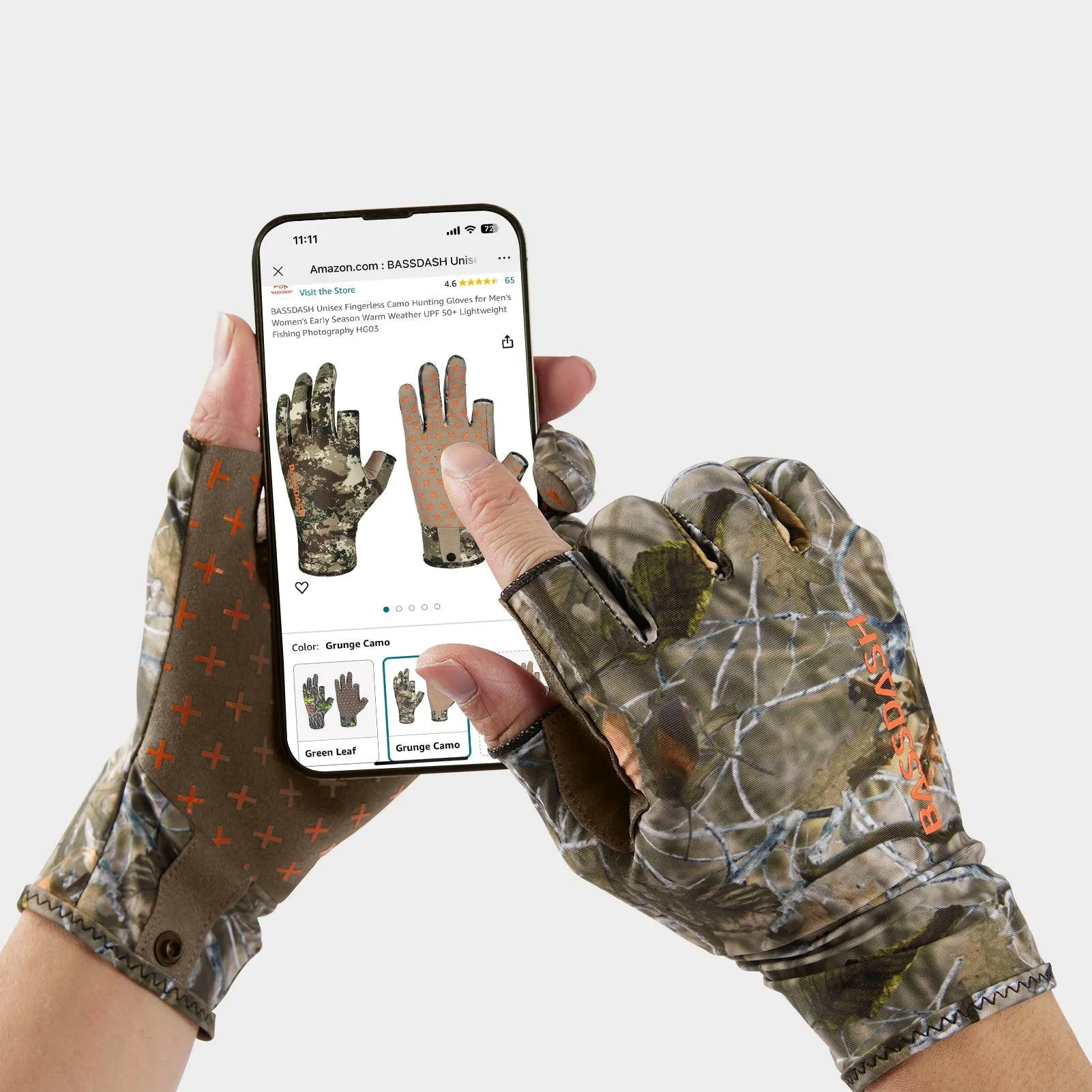 Unisex Fingerless Fleece Liner Hunting Gloves HG06