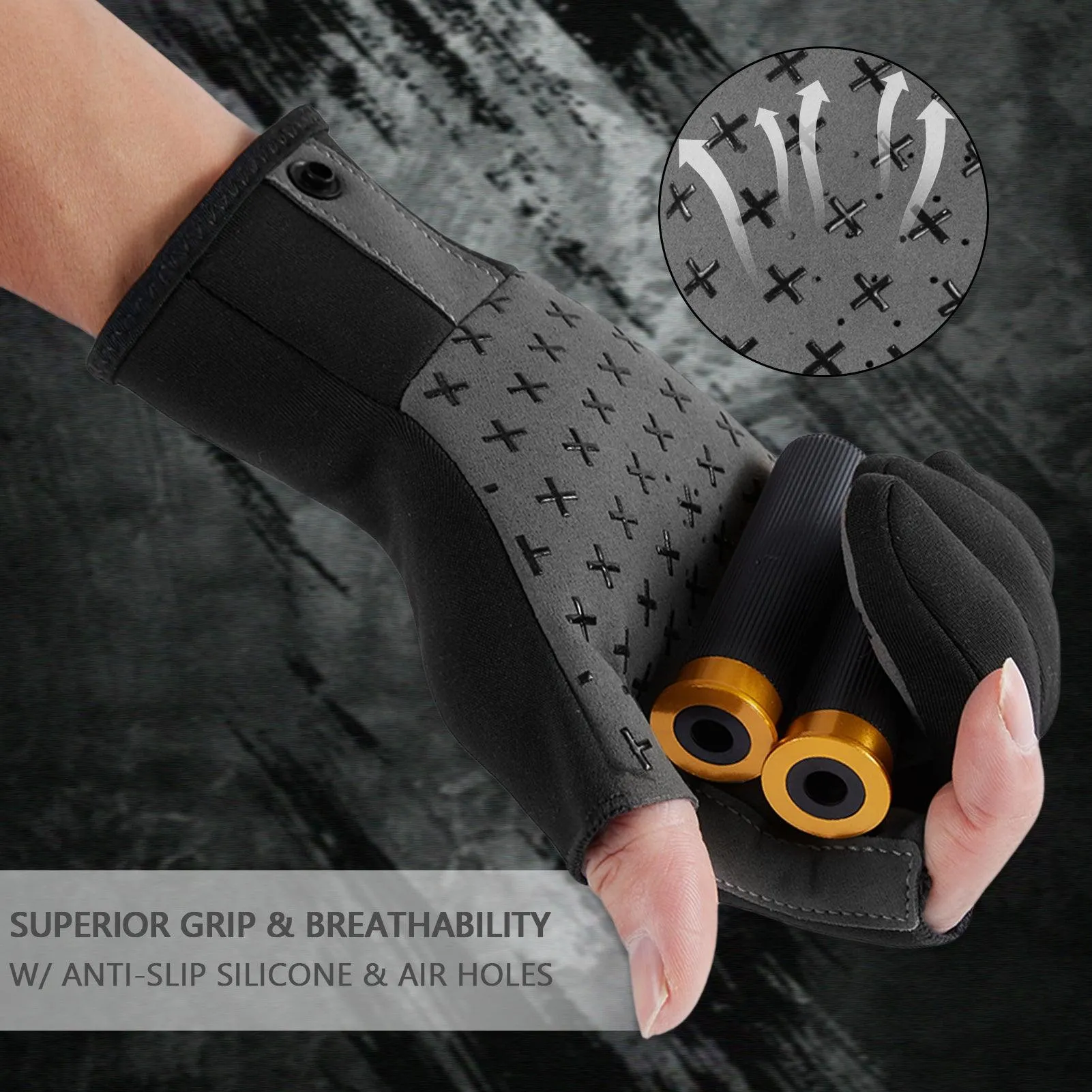 Unisex Fingerless Fleece Liner Hunting Gloves HG06
