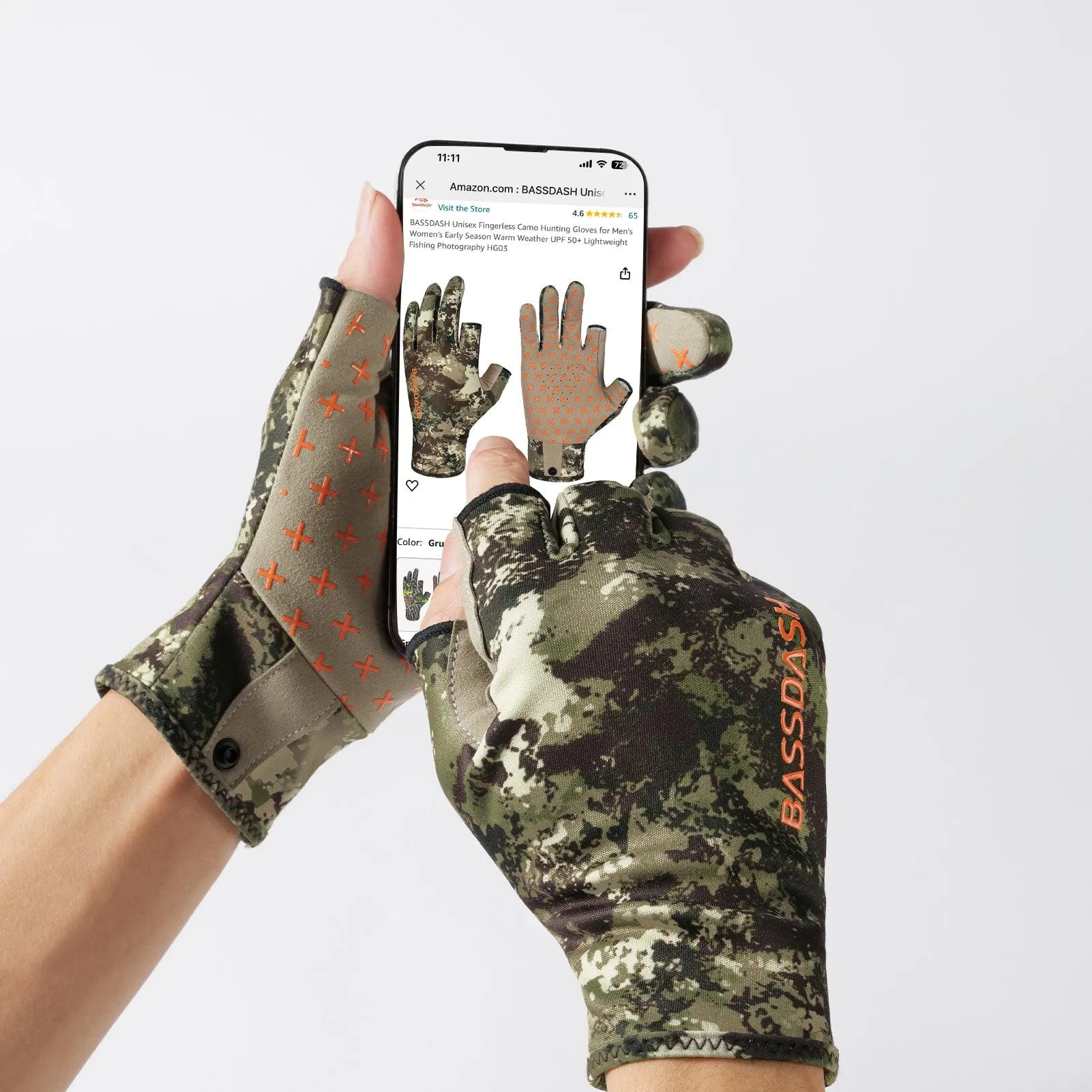 Unisex Fingerless Fleece Liner Hunting Gloves HG06