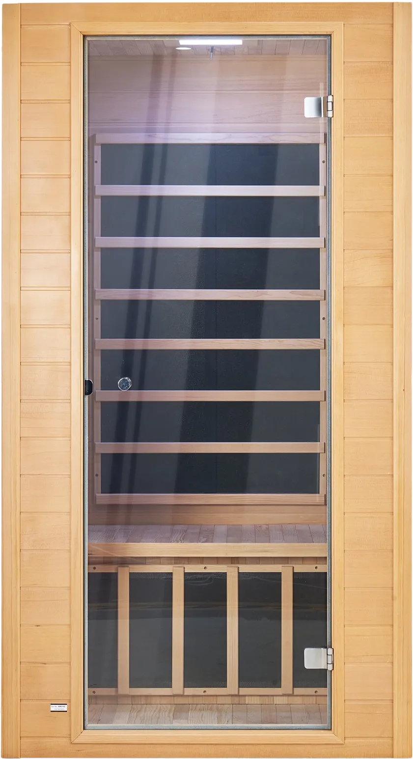 Vevor Wooden Sauna Far Infrared Home Spa for 1-2 Person 1400W New