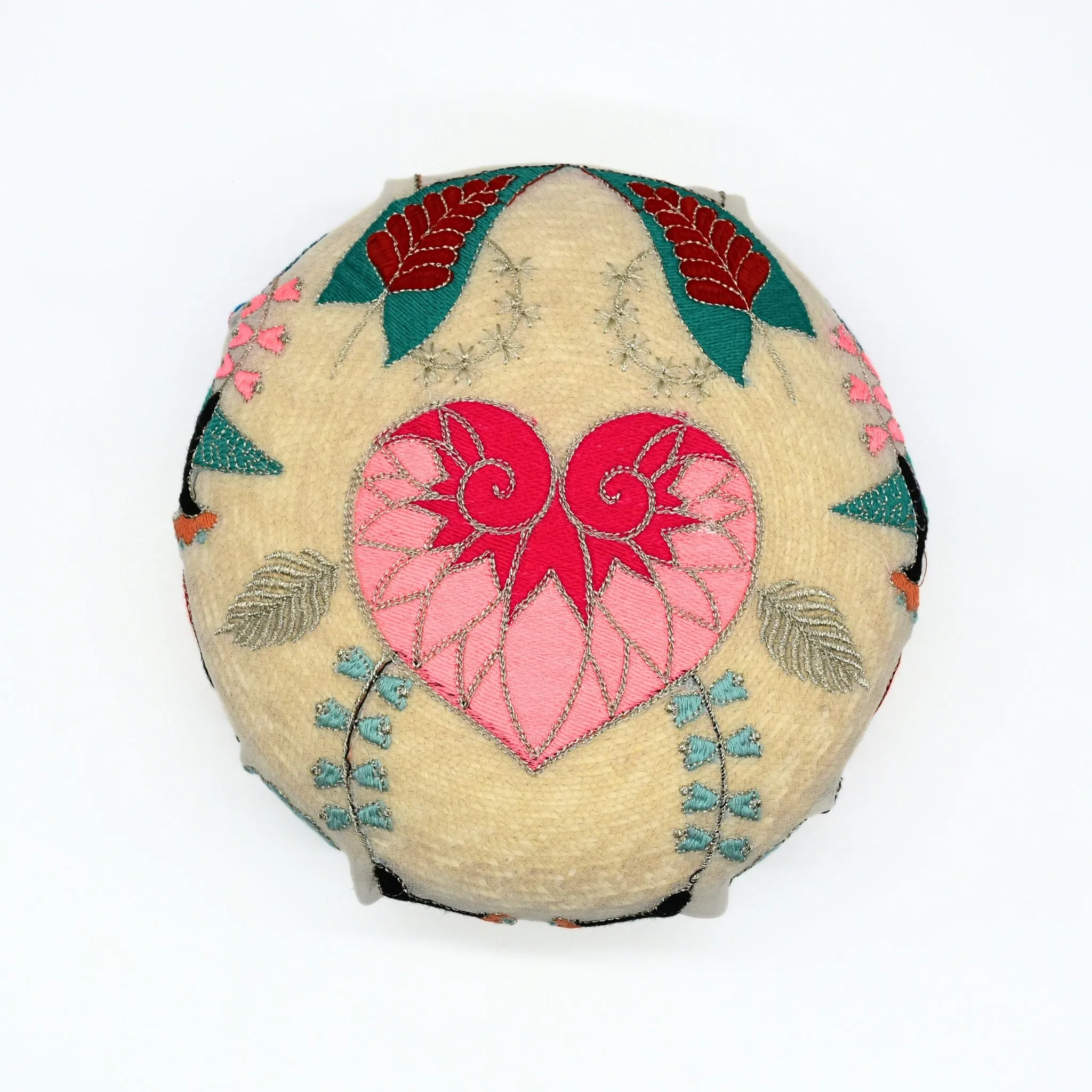 Wedding Summer Hat with Embroidered Chiffon