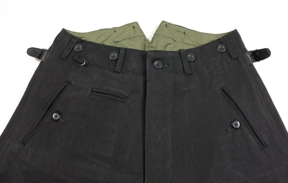 WW2 German Elite M32 Black Gabardine Breeches Dress Pants